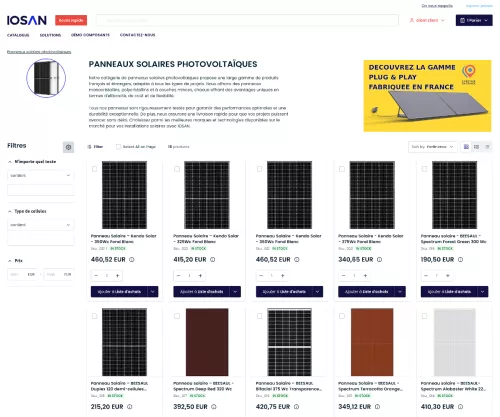 Catalogue produits OroCommerce
